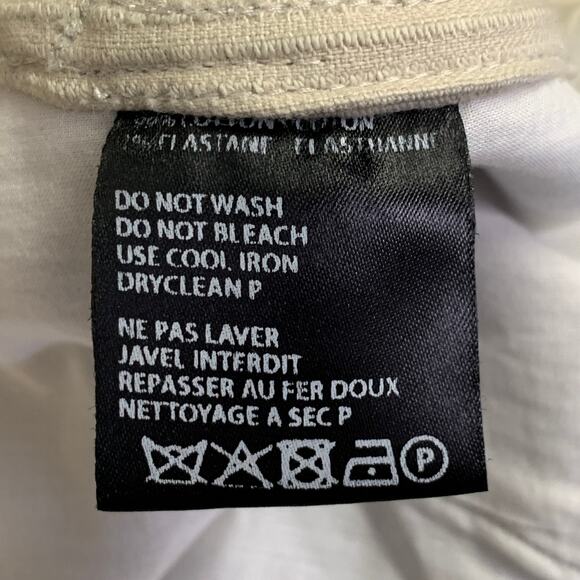 HAIDER ACKERMANN Size M Khaki Corduroy Cotton Blend Cropped Casual Pants - Picture 7 of 9